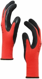 vidaXL Γάντια Εργασίας 24 pcs Κόκκινο και Μαύρο 8 / m