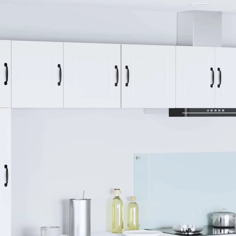 vidaXL Κρεμαστό ντουλάπι κουζίνας με ράφι 2 pcs Λευκό 40 x 31 x 40 εκ.