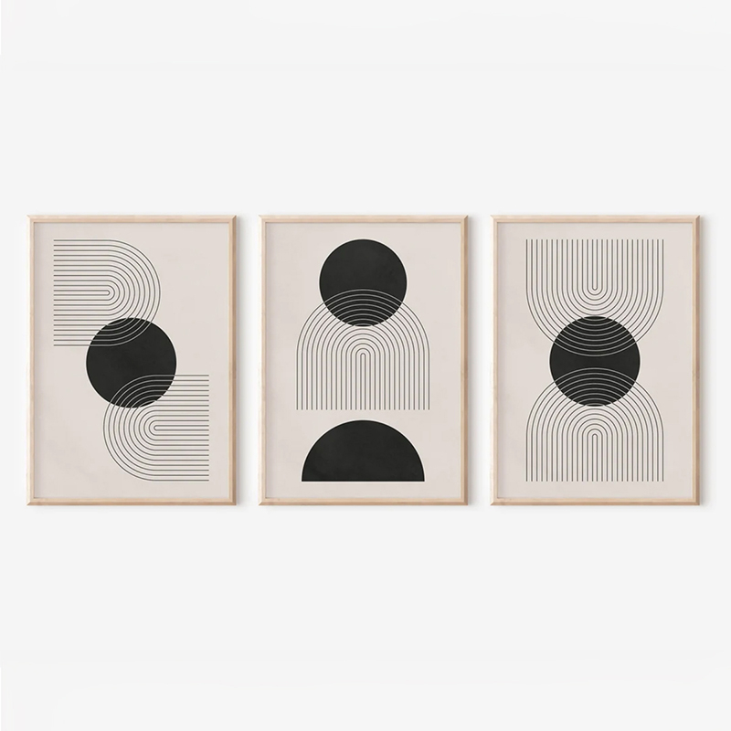 Πίνακας Blomel pakoworld τρίπτυχος με ψηφιακή εκτύπωση και πλαίσιο 33x1.5x48εκ