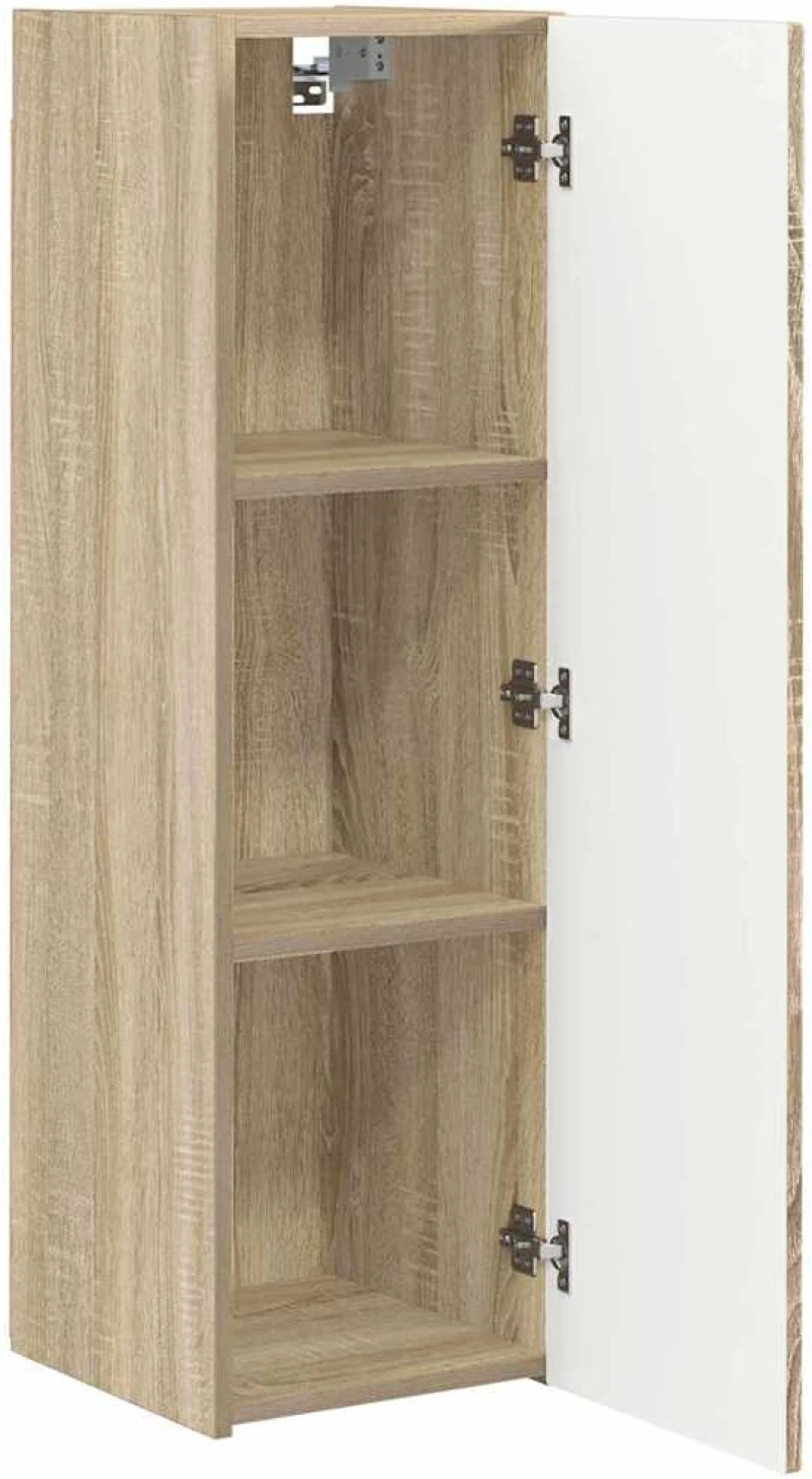 vidaXL Ντουλάπι Τηλεόρασης Τοίχου 2 pcs Σονόμα 30 x 31 x 100 εκ.