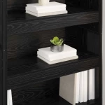 vidaXL Βιβλιοθήκη 2 pcs Μαύρη Οξυά 80 x 30 x 155 εκ Επεξεργασμένο ξύλο