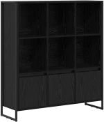 vidaXL Βιβλιοθήκη 2 pcs Μαύρη Οξυά 99,5 x 30 x 108,5 εκ