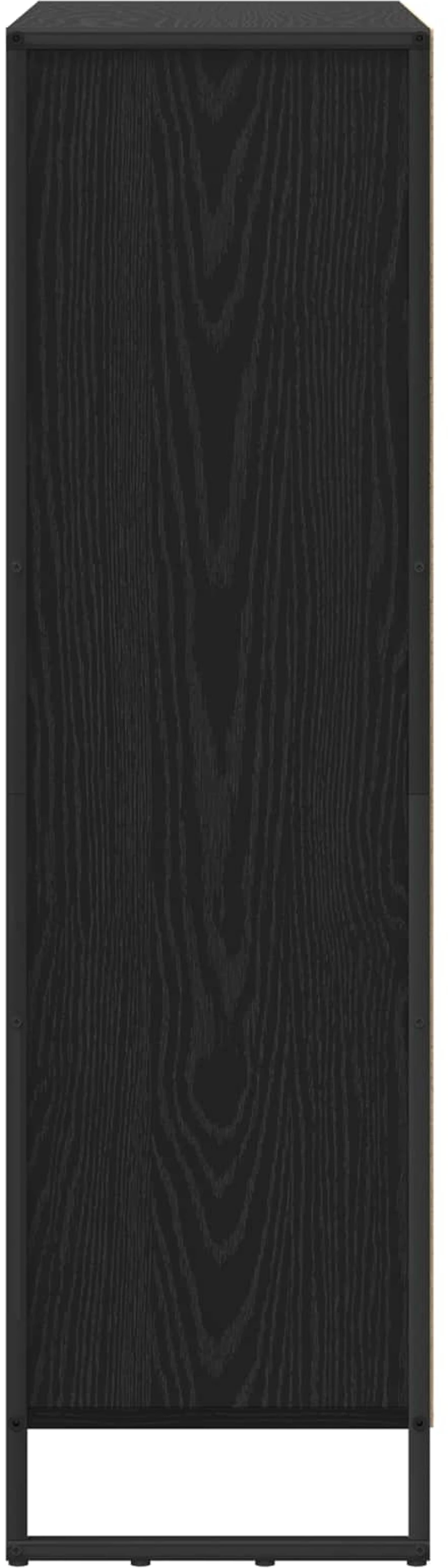 vidaXL Βιβλιοθήκη 2 pcs Μαύρη Οξυά 99,5 x 30 x 108,5 εκ