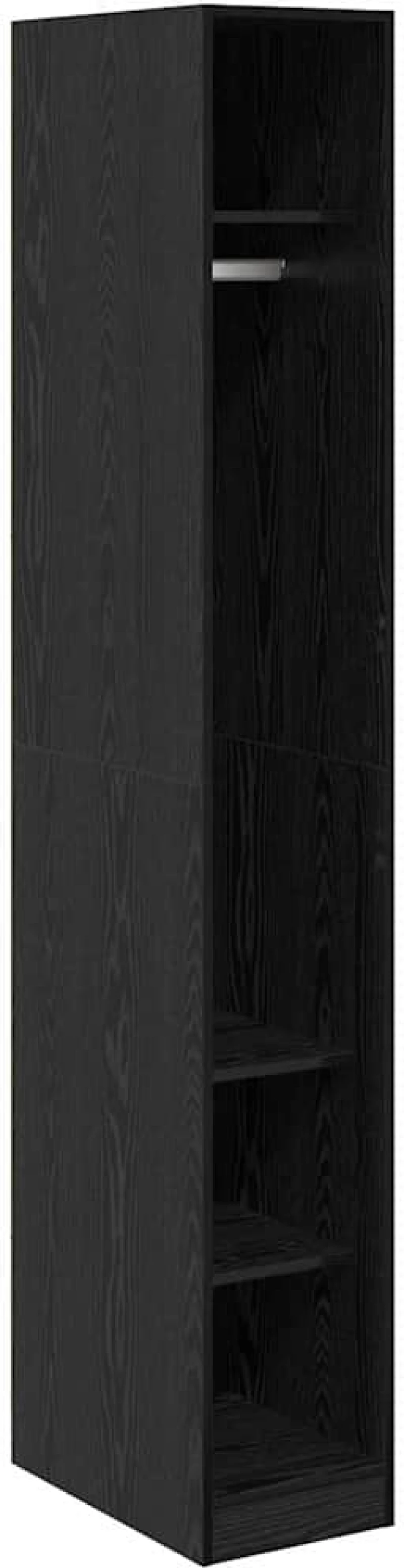 vidaXL Ντουλάπι με ράφι Μαύρη Οξυά 50 x 30 x 200 εκ Επεξεργασμένο ξύλο