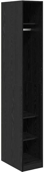 vidaXL Ντουλάπι με ράφι Μαύρη Οξυά 50 x 30 x 200 εκ Επεξεργασμένο ξύλο