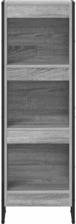 vidaXL Βιβλιοθήκη Γκρίζο Σονομα 80 x 30 x 155 εκ Επεξεργασμένο ξύλο