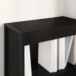 vidaXL Βιβλιοθήκη Μαύρη Οξυά 80 x 30 x 155 εκ Επεξεργασμένο ξύλο