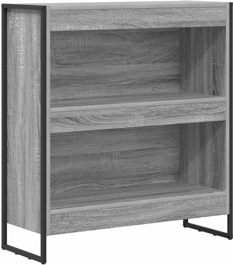 vidaXL Βιβλιοθήκη Γκρίζο Σονομα 80 x 30 x 155 εκ Επεξεργασμένο ξύλο