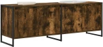 vidaXL Ντουλάπι TV Καπνιστό Δρύς 140 x 36 x 49.5 εκ Επεξεργασμένο ξύλο