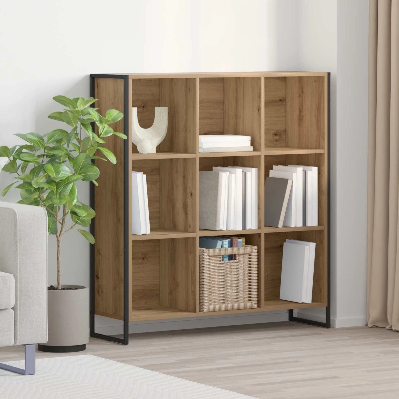 vidaXL Βιβλιοθήκη Καρυδιά Χειροποίητης Εργασίας 99.5 x 30 x 108.5 εκ