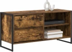 vidaXL Ντουλάπι TV Καπνιστό Δρύς 100 x 36 x 49,5 εκ Επεξεργασμένο ξύλο