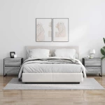 vidaXL Κομοδίνο Γκρίζο Σονομα 50 x 39.5 x 50 εκ. Επεξεργασμένο ξύλο