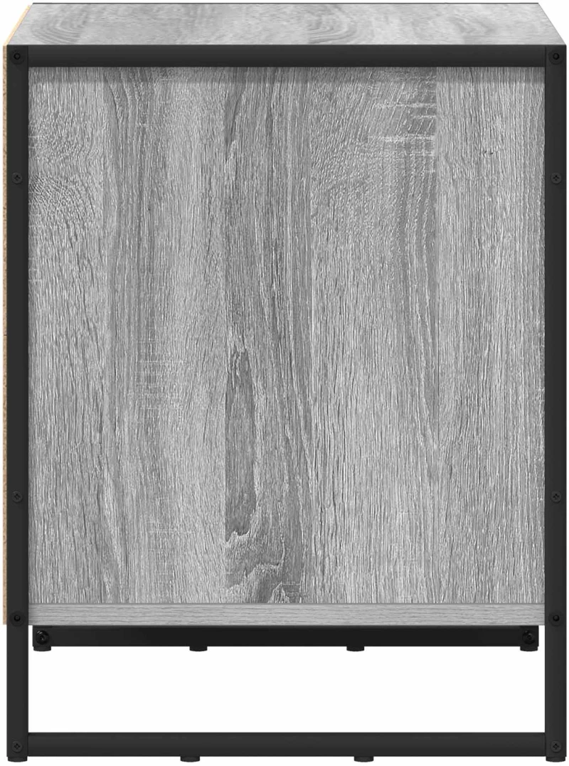 vidaXL Κομοδίνο Γκρίζο Σονομα 50 x 39.5 x 50 εκ. Επεξεργασμένο ξύλο