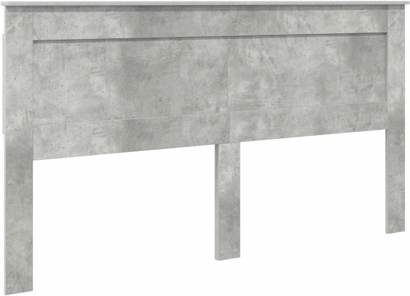 vidaXL Κρεβάτι Αποθήκης Σκυρόδεμα Γκρι 200 x 200 cm Επεξεργασμένο ξύλο