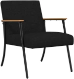 vidaXL Πολυθρόνα Μαύρο 59 x 75 x 78 εκ ύφασμα