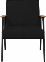 vidaXL Πολυθρόνα Μαύρο 59 x 75 x 78 εκ ύφασμα