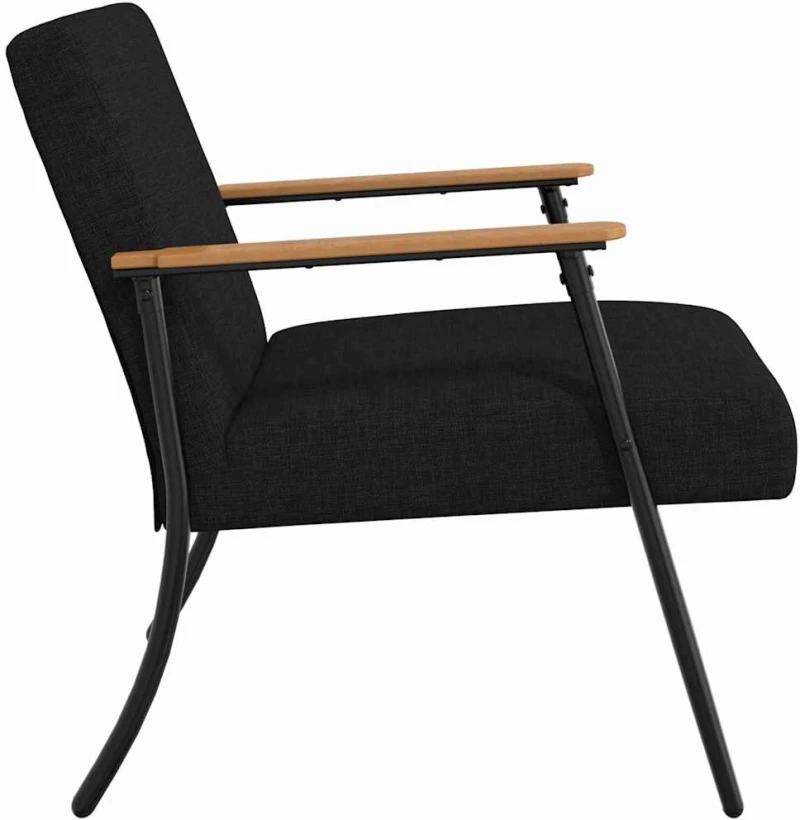 vidaXL Πολυθρόνα Μαύρο 59 x 75 x 78 εκ ύφασμα