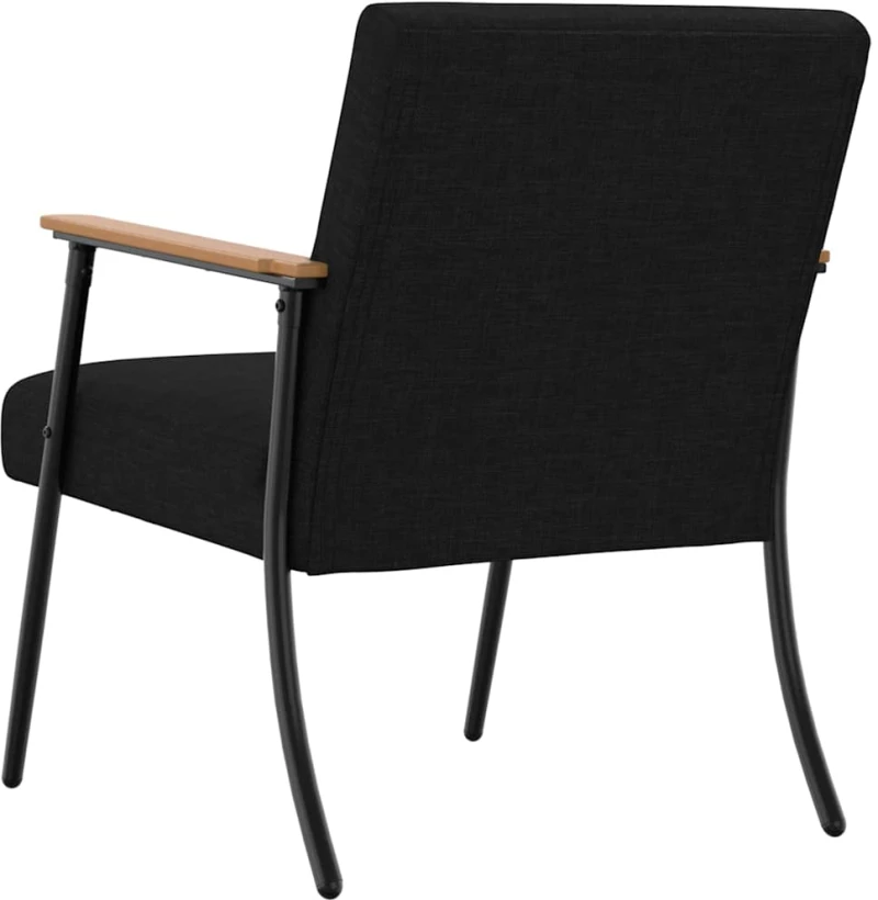 vidaXL Πολυθρόνα Μαύρο 59 x 75 x 78 εκ ύφασμα