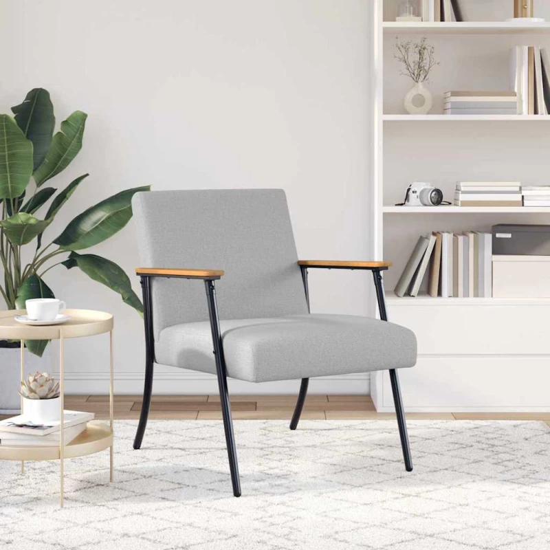 vidaXL Πολυθρόνα Σκίουρος Γκρί 59 x 75 x 78 εκ ύφασμα