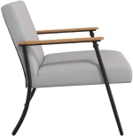 vidaXL Πολυθρόνα Σκίουρος Γκρί 59 x 75 x 78 εκ ύφασμα