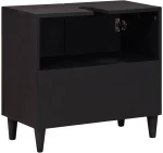 vidaXL Ντουλάπι νιπτήρα Πολύχρωμο 62 x 33 x 58 εκ. Στερεό ξύλο μάνγκο