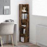 vidaXL Γωνιακό Ντουλάπι Λευκό 27,5x27x140εκ Επεξεργασμένο ξύλο