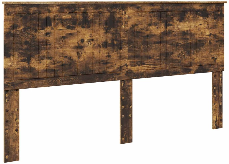 vidaXL Κρεβάτι Αποθήκης Καπνιστό Δρύς 180 x 200 cm Επεξεργασμένο ξύλο