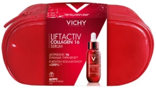 Vichy | Liftactiv Promo Collagen Specialist 16 Serum Ορός για Ενίσχυση του Κολλαγόνου 30ml + Κρέμα νυκτός 15ml | 1 set