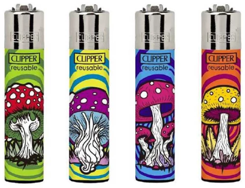 Clipper Αναπτήρας Μεγάλος - Magic Mushrooms