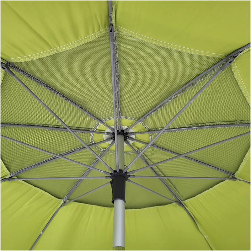 Ομπρέλα Eden 225cm Ασημί/Lime 18345