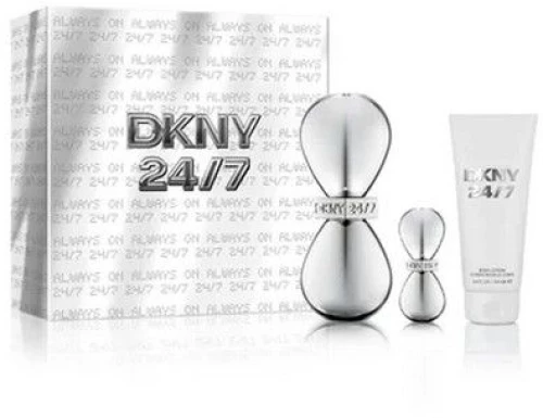 Donna Karan 24/7 Set Eau De Parfum 50ml & Pen Spray 15ml & Body Lotion 100ml