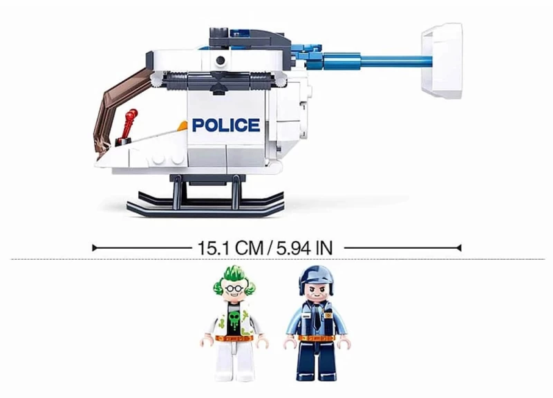 Sluban Τουβλάκια Police Helicopter 161τμχ
