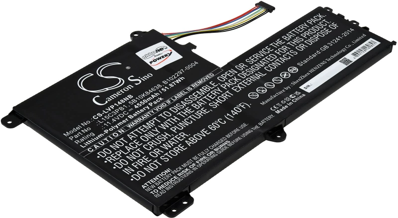 Μπαταρία για Laptop Lenovo IdeaPad Flex 4-1480 14" 3. version, type L15C3PB1 4610mAh/52,4Wh