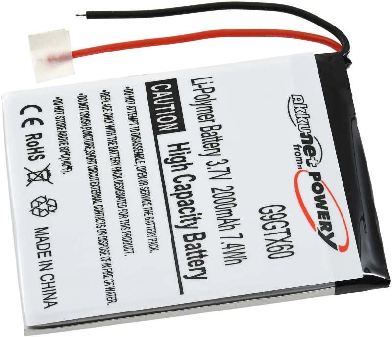 Μπαταρία για GPS, Navigation NavGear GTX-60, RSX-60, type A505068G etc. 2000mAh/7,4Wh