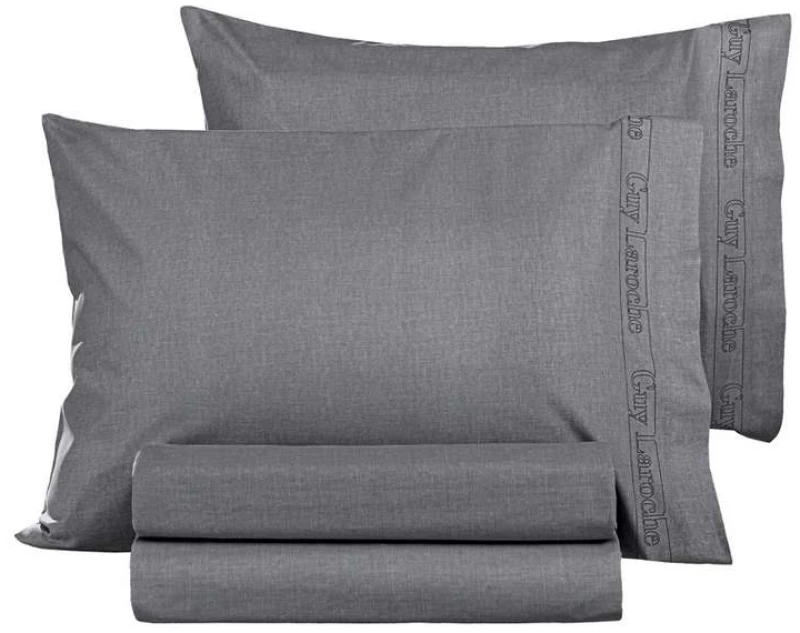 ΜΑΞΙΛΑΡΟΘΗΚΕΣ 50x70 (ΖΕΥΓΟΣ) (COLOR PLUS ANTHRACITE) - GUY LAROCHE COLOR PLUS ANTHRACITE / 100% ΒΑΜΒΑΚΙ