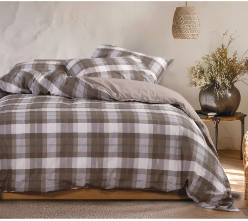 ΣΕΝΤΟΝΙΑ KING SIZE ΣΕΤ 4ΤΕΜ ΜΕ ΛΑΣΤΙΧΟ (RACKET GOLDEN BROWN) - NEF NEF RACKET GOLDEN BROWN / 100% ΒΑΜΒΑΚΙ