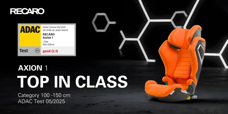 Recaro Κάθισμα Αυτοκινήτου AXION 1 Fresh Black 100 - 150 cm.