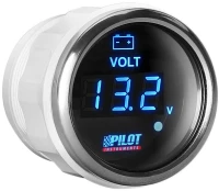 ΒΟΛΤΟΜΕΤΡΟ ΨΗΦΙΑΚΟ ΜΑΥΡΟ ΜΕ ΛΕΥΚΟ ΦΩΣ BLACK DIGITAL SERIES 9-32V 52mm