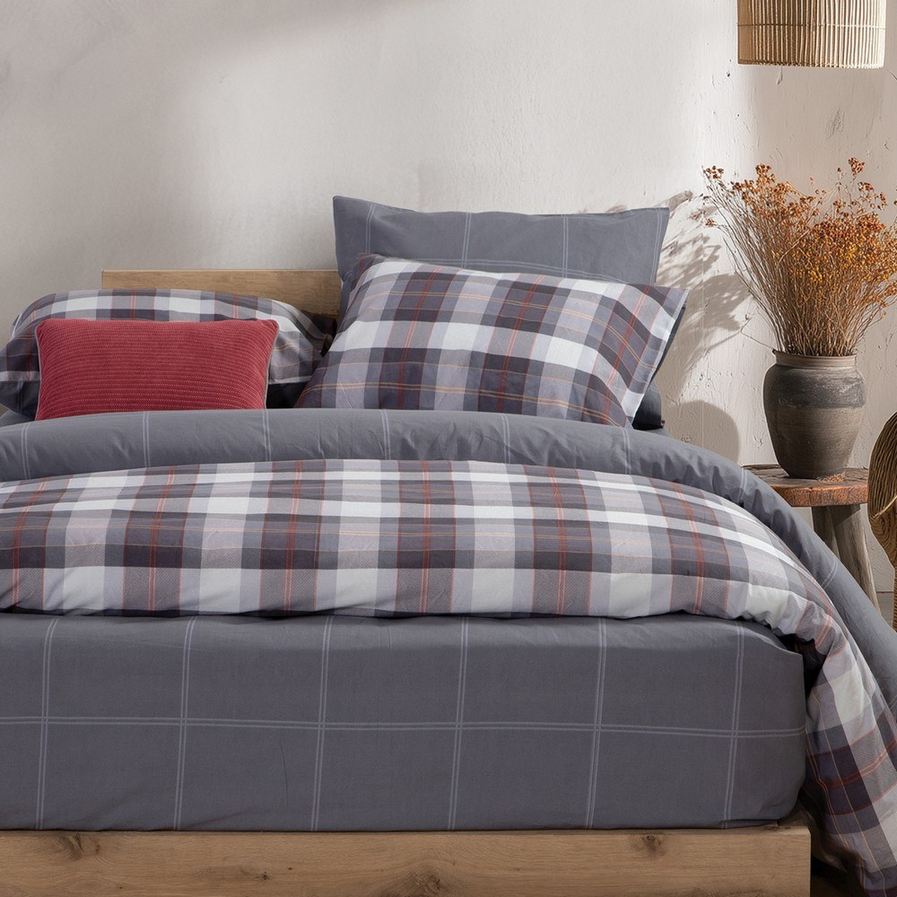 Σεντόνια Racket (Σετ 3τμχ) Denim Nef-Nef Homeware Μονό 170x270cm 100% Βαμβάκι