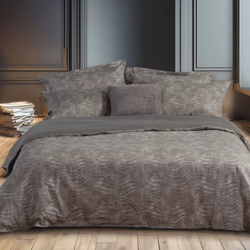 Σεντόνια Zesten (Σετ 4τμχ) Grey Nef-Nef Homeware King Size 270x280cm 100% Βαμβάκι