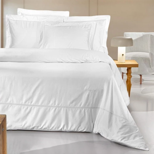Παπλωματοθήκη Elite (Σετ 3τμχ) White Guy Laroche Υπέρδιπλo 250x240cm 100% Βαμβάκι