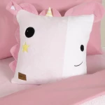 Μαξιλαροθήκη Διακοσμητική Παιδική Unicora Pink Nima 45X45 Πολυέστερ