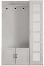 Έπιπλο Εισόδου 167RAB1605 120x35x200cm White Μοριοσανίδα, Μελαμίνη
