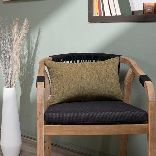 Μαξιλάρι Διακοσμητικό (Με Γέμιση) Basic 15 Olive Teoran 30X50 Βαμβάκι-Πολυέστερ