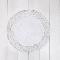 Πατάκι Μπάνιου Eden White Nima 60X60 100% Βαμβάκι