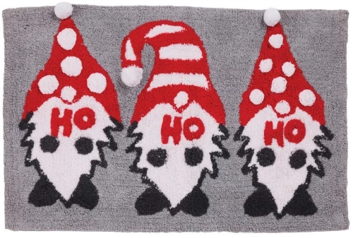 Πατάκι Μπάνιου Χριστουγεννιάτικο 0851 Grey Das Home 50 X 80 100% Βαμβάκι