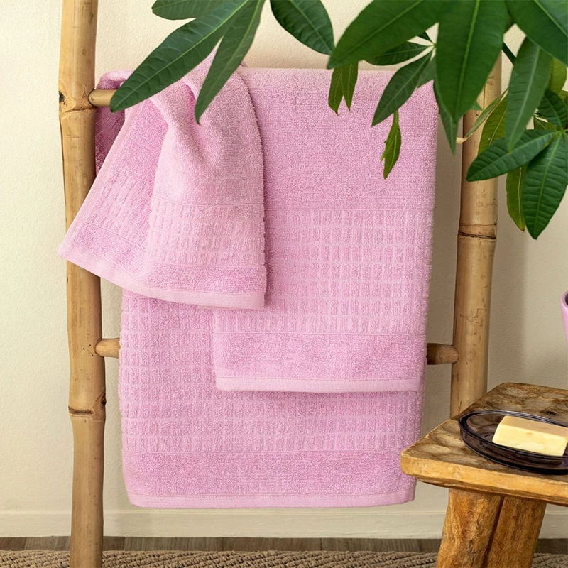Πετσέτα Roll Pink Palamaiki Σώματος 80x160cm 100% Βαμβάκι