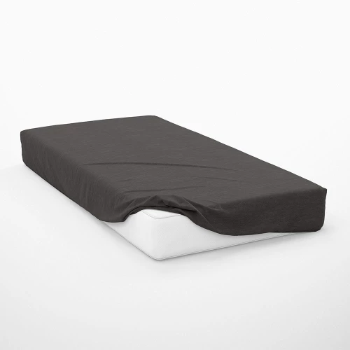 Σεντόνι Exotic Line Με Λάστιχο Anthracite DimCol Υπέρδιπλo 160x230cm 100% Βαμβάκι