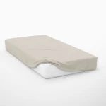 Σεντόνι Exotic Line Με Λάστιχο Beige DimCol King Size 180x230cm 100% Βαμβάκι