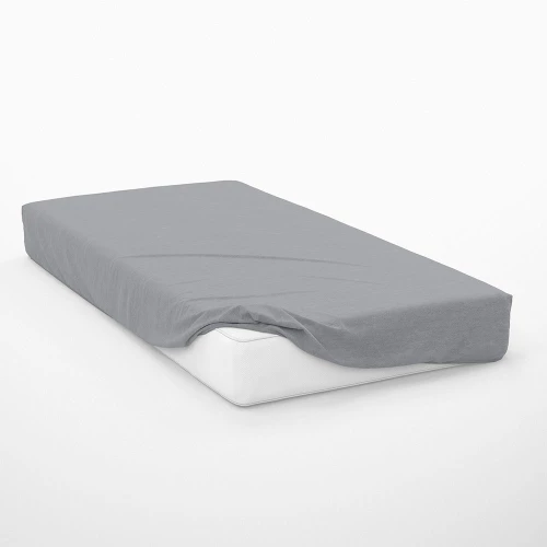 Σεντόνι Exotic Line Με Λάστιχο Grey DimCol King Size 180x230cm 100% Βαμβάκι